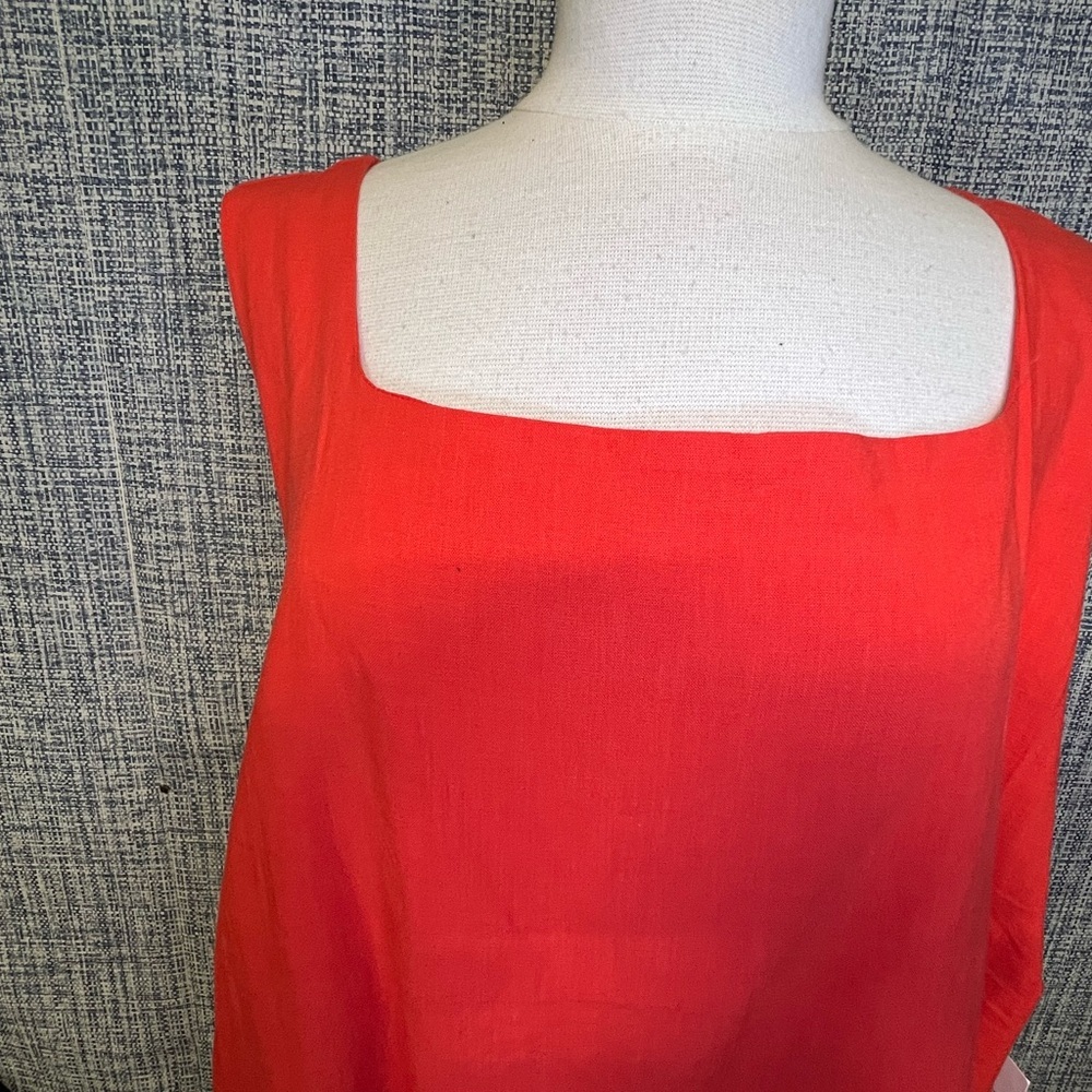 NWT Kate Spade Vibrant Red/orange Dress - Picture 2 of 5